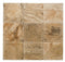 Scabos Travertine Tumbled Exterior Pool Paver 12X12" 1 1/4"